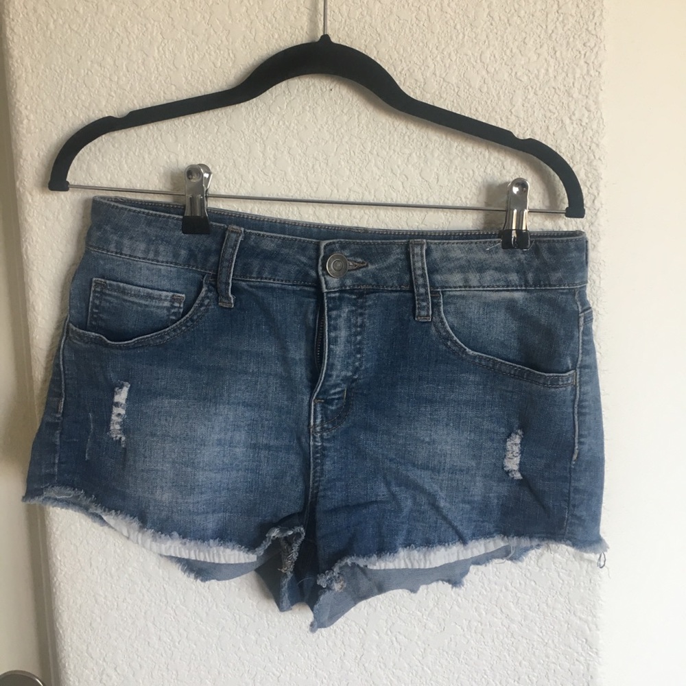 Denim shorts